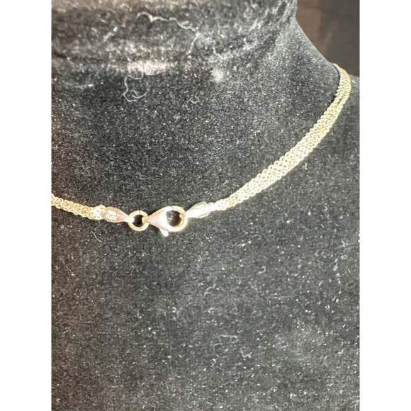 Jewelry - Sterling Silver Italy Rectangle Amethyst Pendant Necklace‎ Chain